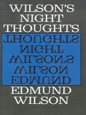 cover image of Wilson's Night Thoughts